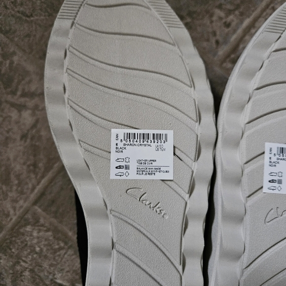 Clarks Ultimate Comfort Collection Black Leather Lace Up Oxford Loafer NWT - Picture 9 of 9